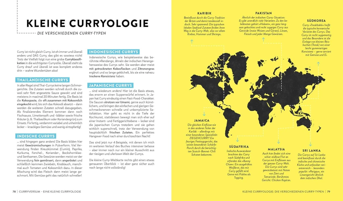 Das Currykapitel erklärt die bunte Welt der unterschiedlichen Currystile
